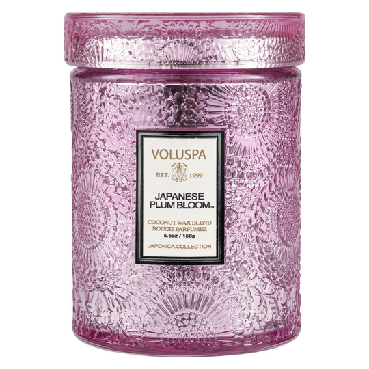 Voluspa Japanese Plum Bloom Mini Glass Jar (50h)
