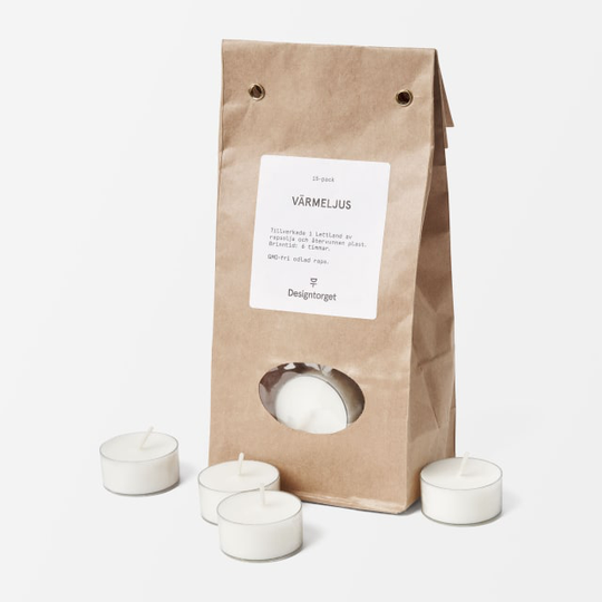 Värmeljus, 15-pack