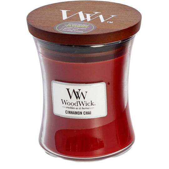 WoodWick Cinnamin Chai Christmas Scent Cinnamon Chai Medium 100 h