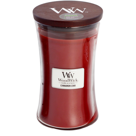 WoodWick Cinnamin Chai Christmas Scent Cinnamon Chai Large 180 h