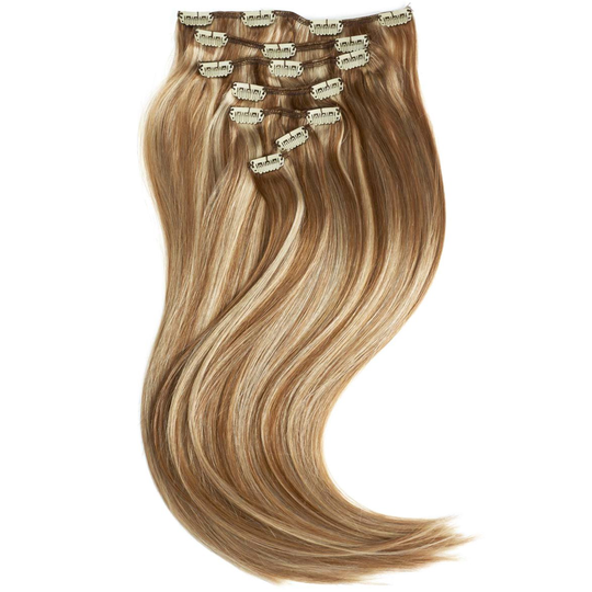 Rapunzel of Sweden Clip-on set 7 pieces 40 cm M5.4/7.8 Strawberry Brow