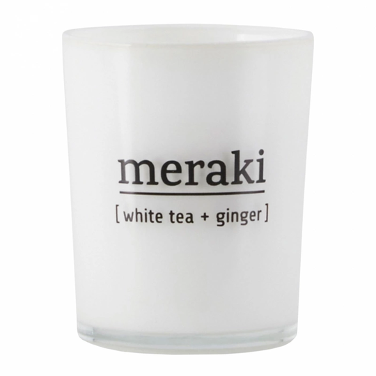 Meraki Scented Candle White Tea and Ginger (12hrs)
