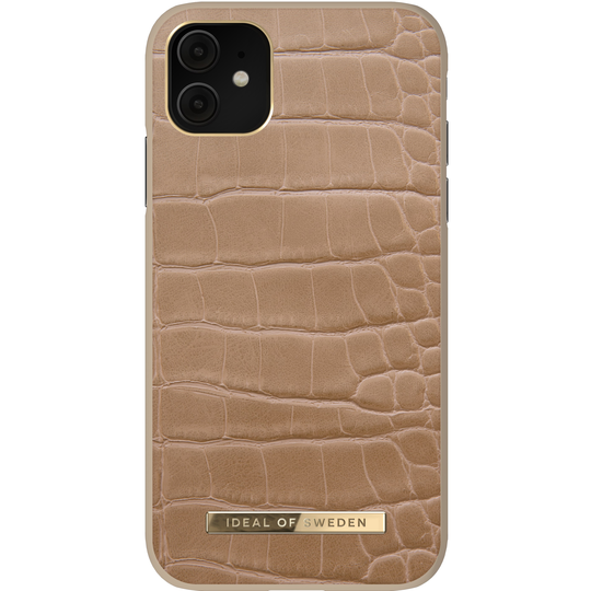 iDeal of Sweden iPhone 11/XR Atelier Case Camel Croco