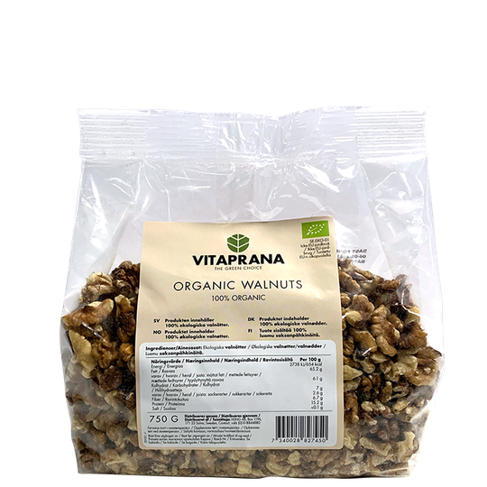 Ekologiska Valnötter, 750g