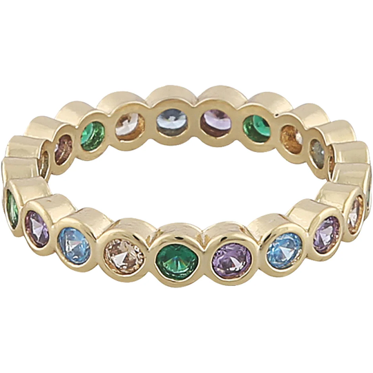 Ara ring L g/mix green, Snö of Sweden Ringar