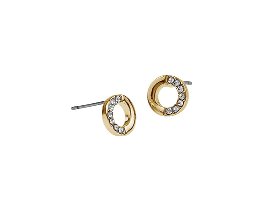 Colline Small Ear Gold/Clear, Snö of Sweden Örhängen