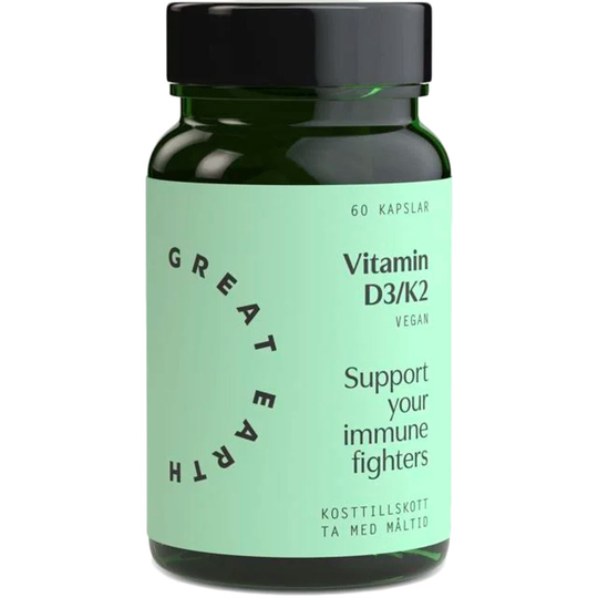 Great Earth Vitamin D3/K2 60 kapslar