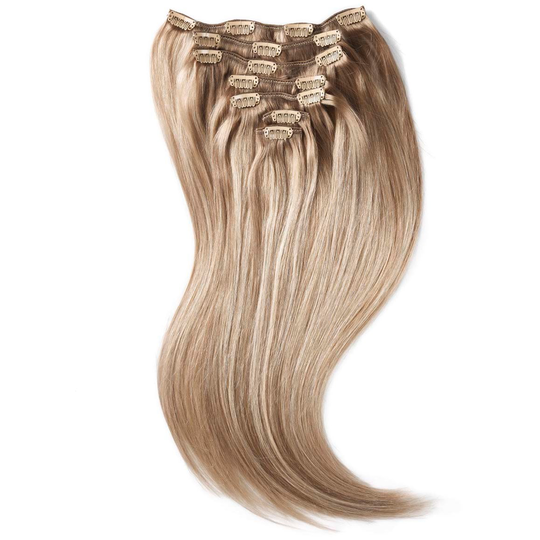 Rapunzel of Sweden Clip-on set 7 pieces 60 cm Sandy Blonde Balayage B7
