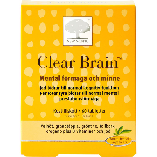 Clear Brain Kosttillskott 60 st