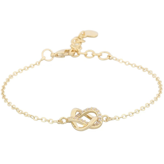 Bree chain brace gold/clear, Snö of Sweden Armband