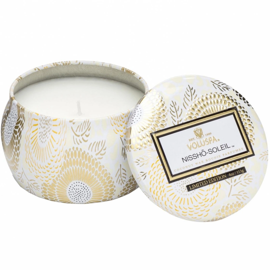 Voluspa Decorative Tin Candle Nissho Soleil
