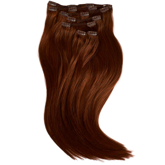 Rapunzel of Sweden Clip-on set 7 pieces 40 cm 5.5 Mahogany Brown