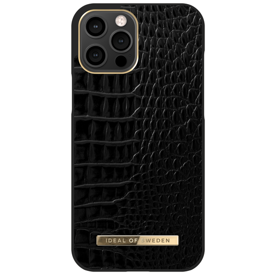 iDeal of Sweden iPhone 12 Pro Max Atelier Case Neo Noir Croco
