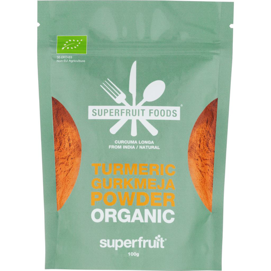 Superfruit Foods Tumeric/Gurkmeja Powder Organic 100g