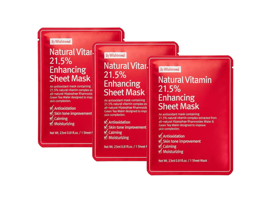 By Wishtrend Natural Vitamin 21,5% Enhancing Sheet Mask, By Wishtrend Ansiktsmask