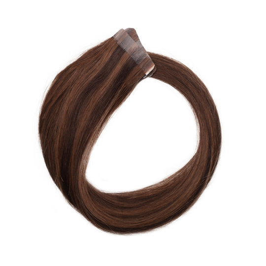 Rapunzel of Sweden Basic Tape Extensions - Classic 4 (M2.3/5.0 Chocolate Mix 50 cm)