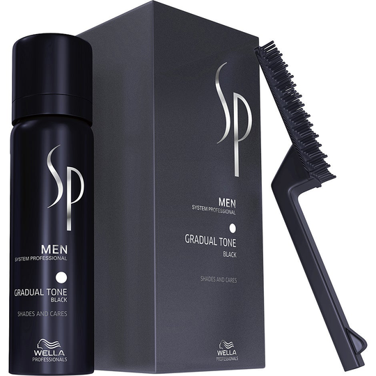 Wella System Professional Men Gradual Tone Black, 60 ml Wella Svart hårfärg