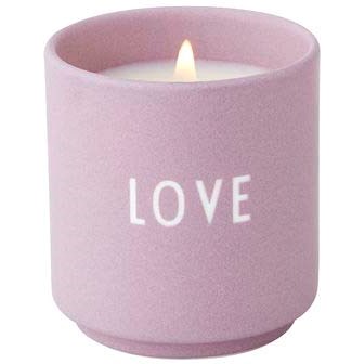 DESIGN LETTERS Scented candle Small Lavendel Love