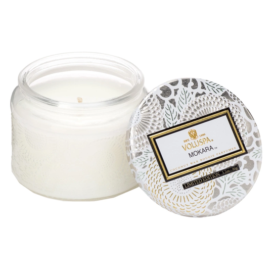 Voluspa Mokara Small Glass Jar Candle 20h