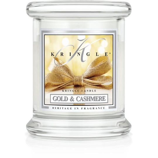 Kringle Candle Gold & Cashmere Christmas Scent Mini Jar 20 h