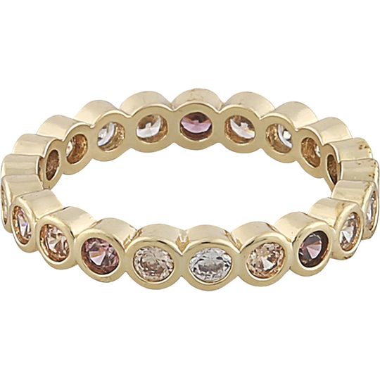 Ara ring L g/mix peach, Snö of Sweden Ringar