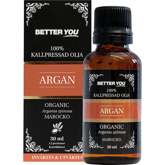 Arganolja EKO Kallpressad, 30 ml Better You Hudserum & Kroppsolja