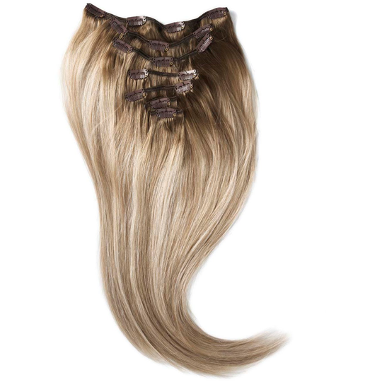 Rapunzel of Sweden Clip-on set 7 pieces 30 cm Dark Ashy Blonde Balayag