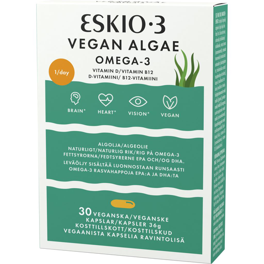 Eskio-3 Vegan Algae 30 kapslar