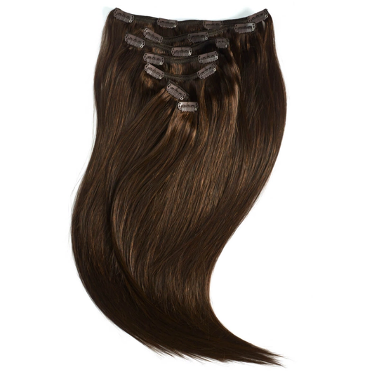 Rapunzel of Sweden Clip-on set Original 7 pieces 2.3 Chocolate Brown 50cm