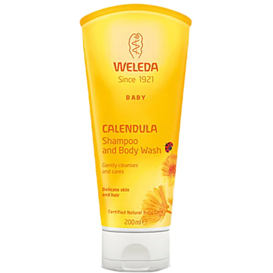 Weleda Calendula Shampoo And Body Wash, 200 ml Weleda Mamma & Baby