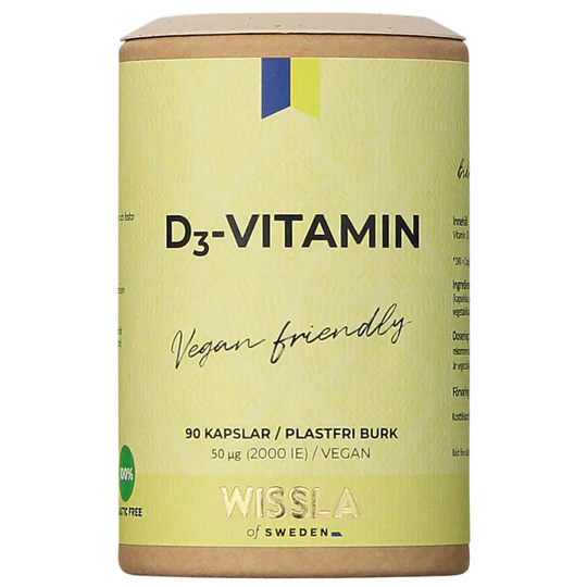 Vegan Vitamin D3, 90 kapslar Wissla of Sweden Kosttillskott