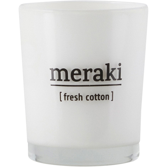 Fresh Cotton Scented Candle, Meraki Doftljus