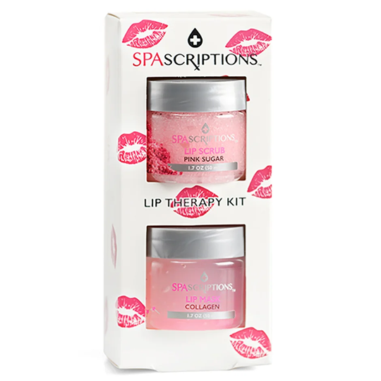 Lip Therapy Kit- 2 Pack - LippScrub + LippMask, 100 ml Spascriptions Peeling & Ansiktsskrubb