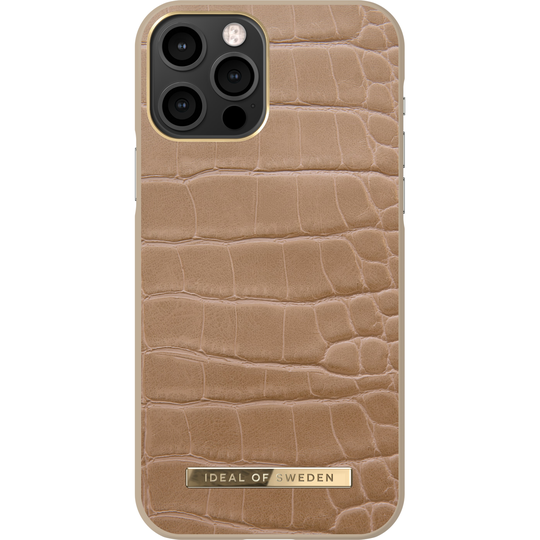 iDeal of Sweden iPhone 12/12 Pro Atelier Case Camel Croco