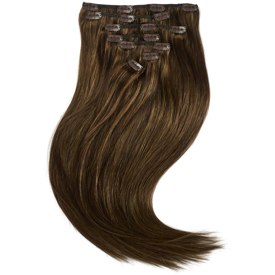 Rapunzel of Sweden Clip-on set 7 pieces 40 cm M2.3/5.0 Chocolate Mix