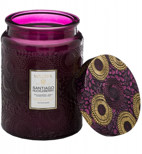 Voluspa Jar Glass Candle Large Santiago Huckelberry