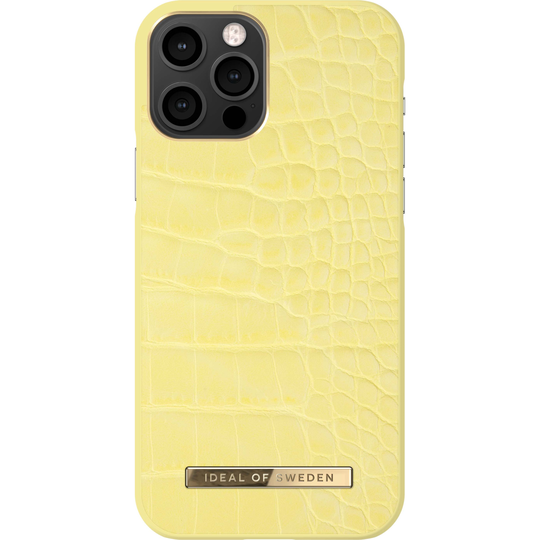 iDeal of Sweden iPhone 12/12 Pro Atelier Case Lemon Croco