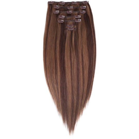 Rapunzel of Sweden Clip-on set Premium 7 pieces 50cm M2.3/5.0 Chocolat