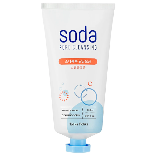 Soda Pore Deep Cleansing Foam, 150 ml Holika Holika Steg 2: Vattenbaserad Rengöring