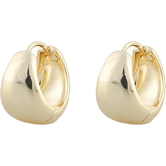 Core Pure oval ear plain g, Snö of Sweden Örhängen