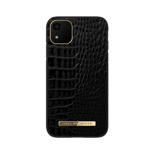 iDeal of Sweden iPhone 11/XR Atelier Case Neo Noir Croco