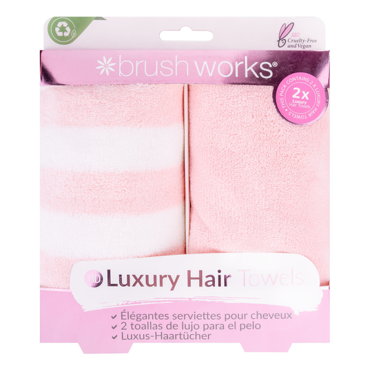 Brushworks Luxury Hair Towels 2 Pack