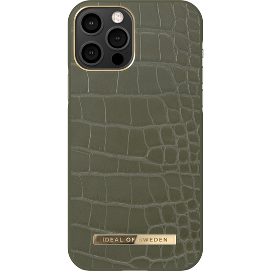 iDeal of Sweden iPhone 12/12 Pro Atelier Case Khaki Croco