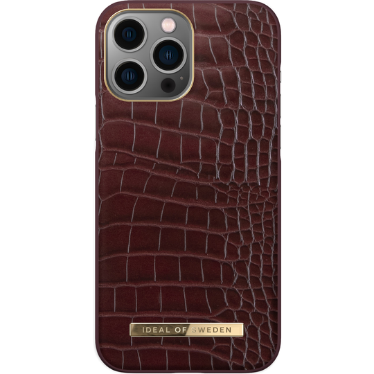 iDeal of Sweden iPhone 13 Pro Max Atelier Case Scarlet Croco