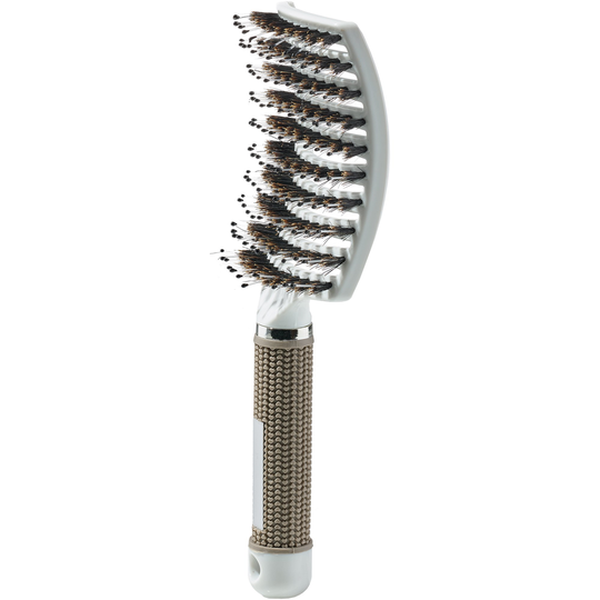 Yummi Haircare Curved Paddel Brush White