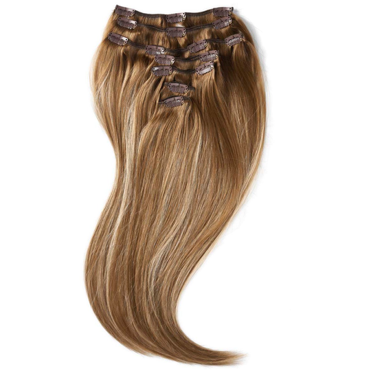 Rapunzel of Sweden Clip-on set 7 pieces 50 cm Brownish Blonde Balayage