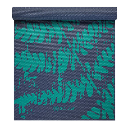 GAIAM Midnight Fern Yoga Mat 4mm Classic Printed