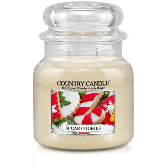 Country Candle Sugar Cookies Christmas Scent 2 Wick Medium Jar 75 h