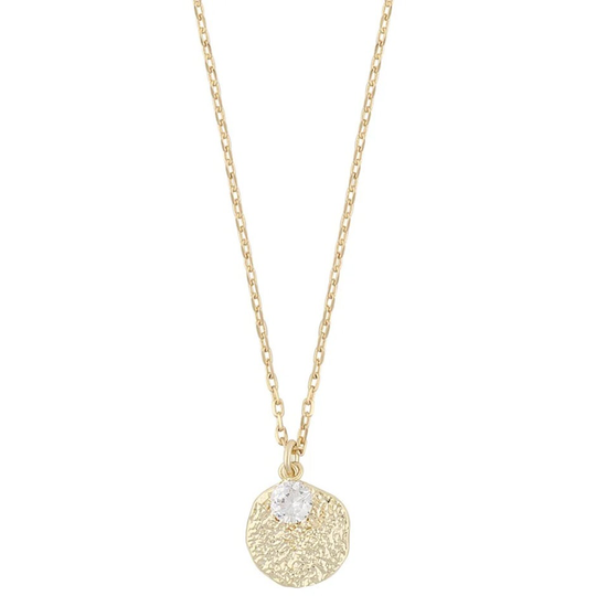 London pendant neck 45 gold/clear, Snö of Sweden Halsband