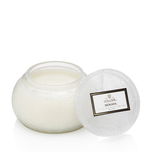Embossed Chawan Bowl Scented Candle Mokara